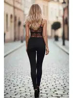 Merry See Dantel İşlemeli Siyah Şık Body Gecelik Siyah detay görünüm