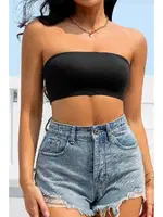 Dikişsiz Balensiz Çıkarılır Pedli Lazer Kesim Kaydırmaz Şeffaf Silikonlu Straplez Sütyen Merry See AN2003 Siyah Siyah