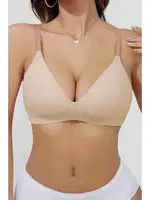 Balensiz Dikişsiz Desteksiz Lazer Kesim Görünmez Sütyen Merry See MSB5699 Bej Bej