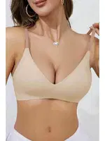 Balensiz Dikişsiz Desteksiz Lazer Kesim Görünmez Sütyen Merry See MSB5699 Bej Bej detay görünüm
