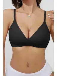 Merry See Dikişsiz Balensiz Desteksiz Lazer Kesim İzbırakmaz Görünmez Sütyen Merry See MSB5699 Siyah