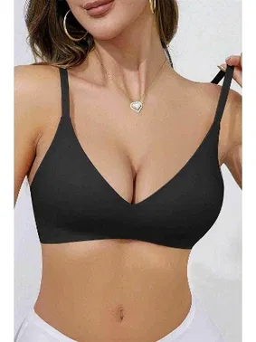 Merry See Dikişsiz Balensiz Desteksiz Lazer Kesim İzbırakmaz Görünmez Sütyen Merry See MSB5699 Siyah - Alternatif Görünüm