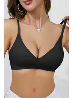 Dikişsiz Balensiz Desteksiz Lazer Kesim İzbırakmaz Görünmez Sütyen Merry See MSB5699 Siyah Siyah detay görünüm