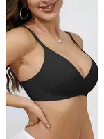 Dikişsiz Balensiz Desteksiz Lazer Kesim İzbırakmaz Görünmez Sütyen Merry See MSB5699 Siyah Siyah görsel 4