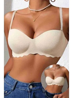 Merry See Dikişsiz Balensiz Hafif Destekli Lazer Kesim Görünmez Sütyen Merry See MSB2471 TEN - Alternatif Görünüm