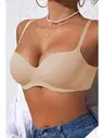 Dikişsiz Balensiz Hafif Destekli Parlak Lazer Kesim Görünmez Sütyen Merry See MSB7758 TEN