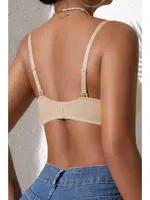 Dikişsiz Balensiz Hafif Destekli Parlak Lazer Kesim Görünmez Sütyen Merry See MSB7758 TEN Ten farklı açı