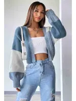 Düşük Omuzlu Yumuşak Dokulu Salaş Triko Hırka Merry See MS4418 Çok Renkli Çok Renkli görsel 4