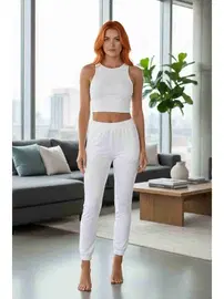 Merry See Kalın Askılı Polarlı Kadın Pijama Takımı Merry See MS 40819