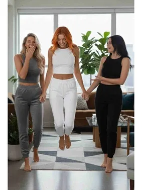 Merry See Kalın Askılı Polarlı Kadın Pijama Takımı Merry See MS 40819 - Alternatif Görünüm