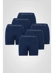 FormActive Lacivert Microfiber Likralı Sentetik Yapılı Erkek Boxer 6lı Set FormActive 4400 - 6 ADET