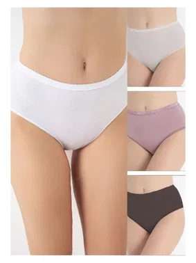 Confeo Midi Bato Yüksek Bel 4 lü Paket Kadın Külot Confeo C804-511