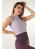 Turtleneck Sports Crop DoReMi 001-002104 Lilac farklı açı