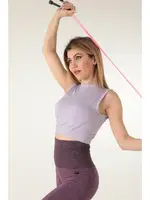 Turtleneck Sports Crop DoReMi 001-002104 Lilac görsel 4