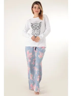 Miorre Çiçekli Kadın Pijama Takımı Miorre 001-015079