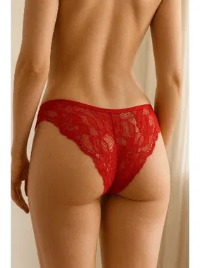 Miorre Dantelli Kırmızı Kadın Külot Miorre 148-006220 - Alternatif Görünüm
