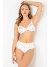 Miorre Dolgusuz Saten Bralet Takım Miorre 001-000827