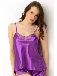 Miorre Güpürlü İnce Askılı Saten Atlet Miorre 001-001125