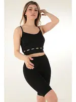 İnce Askılı Desteksiz Spor Sütyen Miorre 999-ZZ0125 Siyah