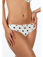 Puantiyeli Kadın Külot Miorre 148-K06635 Krem-Siyah görsel 4