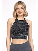 Çift Taraflı Seamless Spor Sütyen Miorre 999-ZZ0119 Desenli detay görünüm