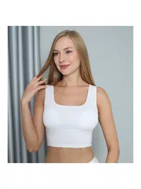 Confeo Modal Geniş Askılı Crop Kadın Atlet Confeo C801-010