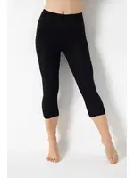 Modal Siyah Kapri Kadın Tayt Confeo C801-504 Siyah detay görünüm