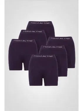 FormActive Mor Microfiber Likralı Sentetik Yapılı Erkek Boxer 6lı Set FormActive 4400 - 6 ADET