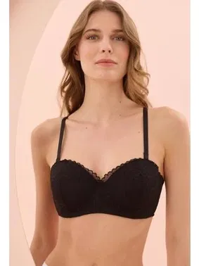 NBB Dantelli Balenli Desteksiz Kadın Sütyen Nbb 30015 
