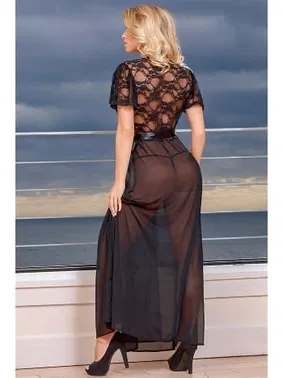 NightLight Uzun Dantel Seksi Erotik Gecelik NightLight 3202 - Alternatif Görünüm