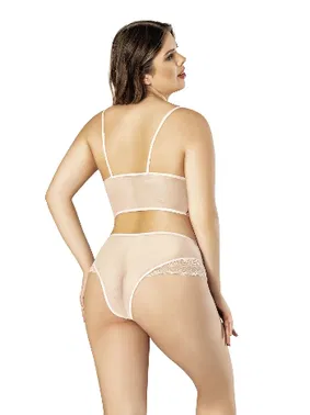 NightLight Büyük Beden Sabahlıklı Dantelli Sütyen Takım Takım NightLight 3543 - Alternatif Görünüm