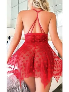 NightLight NightLight 3666 Önden Yırtmaçlı Erotik Gecelik - Alternatif Görünüm