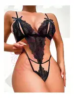 Göğüs Dekolteli Dantelli Fantazi Sütyen Takım NightLight 7002 Görsel