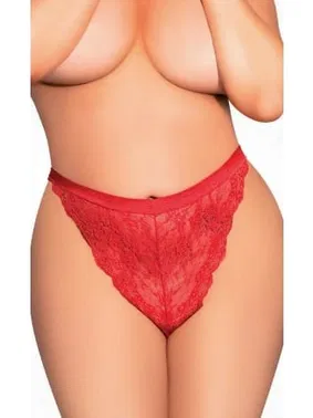 NightLight Battal Beden Dantelli Erotik Kadın Külot NightLight 9160 - Alternatif Görünüm