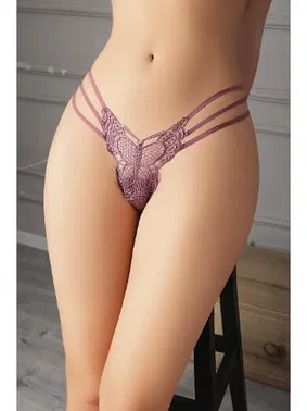 NightLight Kelebek Desen Vizon Erotik Külot Nightlight 9184-4