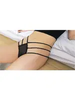 Siyah Büyük Beden Erotik Külot Nightlight 9186-4 Siyah detay görünüm