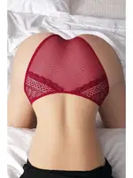 Transparan Bordo Erotik Külot Nightlight 9187-3 Bordo farklı açı