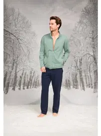 Doreanse Önden Fermuarlı Dik Yaka Cepli Erkek Pijama Takım Doreanse 26K4596