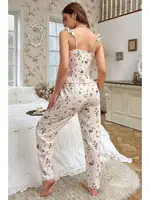 Özel Örme Kumaş Askılı Pijama Takımı Çok Renkli Merry See MS 4089 detay görünüm