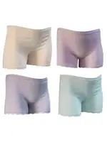 Paça Dantelli Kız Çocuk Likralı Boxer 4lü paket Paket Öztaş 4734-H Asorti