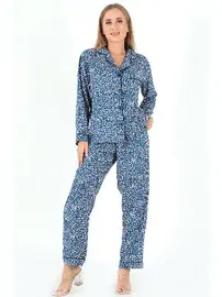 DOREMI Papatya Desenli Uzun Kollu Kadın Pijama Takım DoReMi 002-000094