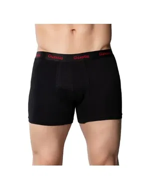 Gümüş Penye Siyah Likralı Erkek Boxer Gümüş 3074 - Alternatif Görünüm