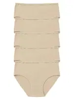 5 Li Büyük Beden Yüksek Bel Kadın Külot Anı 40003  Ten