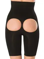 Popo Açık Yüksek Bel Push-up Kadın Korse FormActive 1015  Siyah görsel 5