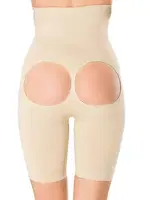 Popo Açık Yüksek Bel Push-up Kadın Korse FormActive 1015  Ten