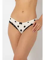 Puantiyeli Dantel Kenarlı Rahat Kalıp Şık Kadın Külot Miorre 001-001039 görsel 6