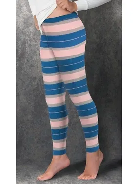 Doreanse Renkli Çizgili Pamuklu Kız Çocuk Tayt Doreanse 4322