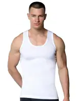 Ribana Klasik Erkek Atlet Beyaz 6lı Gümüş 3002 - 6 Adet Beyaz