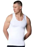 Ribana Klasik Erkek Atlet Beyaz 6lı Gümüş 3002 - 6 Adet Beyaz farklı açı