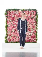 Sabahlıklı Desenli 3 Parça İp Askılı Likra Viskon Kadın Pijama Takımı Estiva 25192 Lacivert